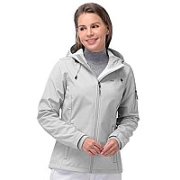 33,000Ft Womens Softshell Jacket, Fleece Lined Warm Jacket Light Hooded Windproof Coat For Outdoor Hiking