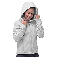 33,000Ft Womens Softshell Jacket, Fleece Lined Warm Jacket Light Hooded Windproof Coat For Outdoor Hiking