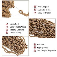 46 Inch New Faux Locs Crochet Hair 5 Packs, Soft Locs Crochet Hair Pre Looped, Synthetic Curly Soft Faux Locs Hair Extension, Goddess Locs Crochet Braids Hair For Black Women (46 Inch (Pack Of 5), 27)