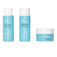 Elf Skin Holy Hydration The Essentials Mini Kit, Cleanser, Toner & Moisturizer For Hydrated & Balanced Skin, Tsa-Friendly Sizes