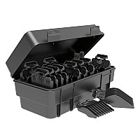 Wahl clipper genuine Secure Fit guide comb Set with Hair clipper guard Organization caddy, 12 Full Size Attachment guards from 116to 1for Increased cutting Performance - 3291,