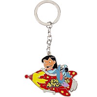 Disney Lilo & Stitch Space Adventure Enamel Pendant Keychain