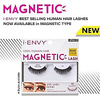 Kiss I Envy Magnetic Human Hair Lashes Double Strength Reusable Lashes Easy To Apply, Everyday Wearable False Eyelashes