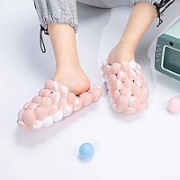 Massage Slippers Bubble Slides For Women Men, Eohsnem Soft Cloud Stress Relief House Slides,Funny Anti-Slip Gym Spa Shower Slippers Funny Lychee Bedroom Water Slides Slippers For Indoor Outdoor Casual Slippers