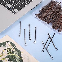 200Pcs 275 Large Bobby Pins Brown, Jumbo Bobby Hair Pins Brown Bobby Pins Long Bobby Pins For Thick Hair With Box Wedding Hairstyles