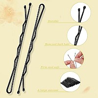 200Pcs 275 Large Bobby Pins Black, Jumbo Bobby Hair Pins Black Bobby Pins Long Bobby Pins For Thick Hair With Box Wedding Hairstyles