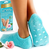 Moisturizing Socks Gel Socks For Dry Cracked Feet Women By Love Lori - Large Foot Moisturizer Socks Reusable Lotion Socks For Cracked Heel Repair - Foot Care For Women, Stocking Stuffers For Women