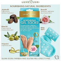 Moisturizing Socks Gel Socks For Dry Cracked Feet Women By Love Lori - Large Foot Moisturizer Socks Reusable Lotion Socks For Cracked Heel Repair - Foot Care For Women, Stocking Stuffers For Women