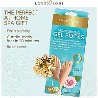 Moisturizing Socks Gel Socks For Dry Cracked Feet Women By Love Lori - Large Foot Moisturizer Socks Reusable Lotion Socks For Cracked Heel Repair - Foot Care For Women, Stocking Stuffers For Women