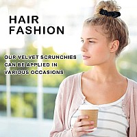 Guoxi Hair Scrunchies For Women,Brown Hair Accessories Set,Seamless Nylon Soft Elastic Hair Ties,Ropes Ponytail Holder Hair Bands For Thick And Curly(805Pcs)