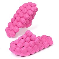 Massage Slippers Bubble Slides For Women Men, Eohsnem Soft Cloud Stress Relief House Slides,Funny Anti-Slip Gym Spa Shower Slippers Funny Lychee Bedroom Water Slides Slippers For Indoor Outdoor Casual Slippers