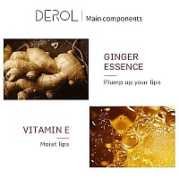 Lip Plumper, Lip Plumping Lip Gloss, Lip Care Serum, Lip Enhancer, Reduce Fine Lines, Increased Elasticity, Lip Enhancer For Fuller (Ginger*Lip Plumper)