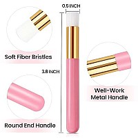 20 Pieces Lash Shampoo Brushes,Eyelash Extension Salon Use Lash Brushes For Cleansing Super Soft Facial Cleaning Brush For Eye Bath Wash Kit,Lash Cleansing Brush By Camillash(Wooden)