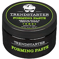 Trendstarter - Forming Paste (4 Ounce) - Medium Hold Medium Shine Hair Products - Water-Based Hair Cream - Premium All-Day Hold Hair Styling Product - Flake-Free Hair Paste For All Hair Types - Free Samples Included - Launched Winter 2023