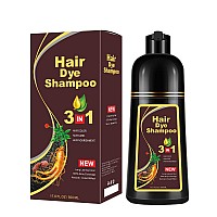 Herbal 3 in 1 Dark coffee Hair Dye 1353 FL Oz, Dark coffee Hair Shampoo, Semi-Permanent Hair Dye Shampoo, 100% gray Hair coverage, Effect in 5 Minutes, Lasts 30 Days Hair color Shampoo (dark coffee)