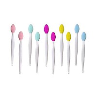 10 Pcs Silicone Exfoliating Lip Brush, Lip Exfoliating Brush, Lip Exfoliator Brush, Lip Scrub Brush,Double-Sided Silicone Exfoliating Lip,Lip Scrubber Tool For Smoother And Fuller Lip Appearance