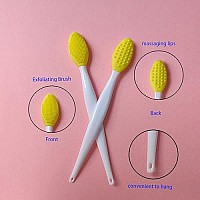 10 Pcs Silicone Exfoliating Lip Brush, Lip Exfoliating Brush, Lip Exfoliator Brush, Lip Scrub Brush,Double-Sided Silicone Exfoliating Lip,Lip Scrubber Tool For Smoother And Fuller Lip Appearance