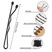 250Pcs 138 Inch Mini Bobby Pins, Small Black Bobby Pins Hair Bobby Pins For Kids, Girls And Women With Storage Box Wedding Hairstyles (Black)