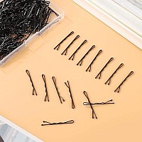 250Pcs 138 Inch Mini Bobby Pins, Small Black Bobby Pins Hair Bobby Pins For Kids, Girls And Women With Storage Box Wedding Hairstyles (Black)