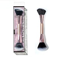 Contour Makeup Brush,Double Ended Foundation Makeup Brushes For Blending Liquid Powder Concealer Cream Cosmetics Blush Contour Brush