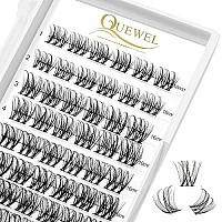 Quewel Lash Clusters 72 Pcs Wide Stem Cluster Lashes 16Mm Diy Eyelash Extension Individual False Eyelashes Soft Do Not Break For Personal Makeup Use At Home(Quh-S018-16Mm)