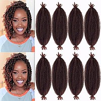 Paraglame Springy Afro Twist Braiding Hair For Soft Locs, Pre-Separated Marley Hair For Faux Locs, Marley Twist Braiding Hair Afro Twist Crochet Hair For Black Women (16Inch, T350)