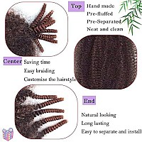 Paraglame Springy Afro Twist Braiding Hair For Soft Locs, Pre-Separated Marley Hair For Faux Locs, Marley Twist Braiding Hair Afro Twist Crochet Hair For Black Women (16Inch, T350)