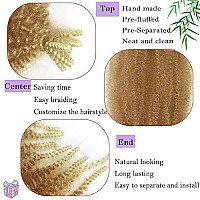 Marley Hair 16 Inch Springy Afro Twist Hair 8 Packs Marley Twist Braiding Hair, Wrapping Hair For Soft Locs Synthetic Crochet Braids Hair Extension For Black Women(16Inch, 27613)