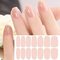 Wokoto 20 Pcs Solid Nail Polish Strips Full Nail Wraps Nail Stickers With 1 Nail File Kit 14 Tips Per Sheet Solid Color Nail Polish Sticker For Women Girls Nails Kit Stick On Nails Gel Nail Strips