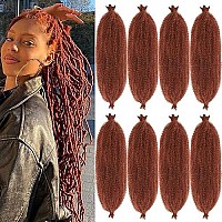 Marley Twist Braiding Hair 24 Inch Pre-Separated Springy Afro Twist Hair 350 Color For Soft Locs Faux Locs, Wrapping Hair Extensions For Black Women (8Packs,350)