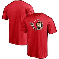 Outerstuff Nhl Youth 8-20 Performance Polyester Team Color Primary Logo T-Shirt (18-20, Ottawa Senators Black)