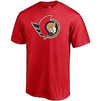 Outerstuff Nhl Youth 8-20 Performance Polyester Team Color Primary Logo T-Shirt (18-20, Ottawa Senators Black)