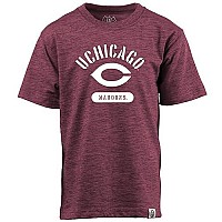 Wes And Willy Ncaa Kids Ss Cloudy Yarn Tee,Univ Of Chicago Maroons,S,Har Maroon