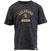 Wes and Willy NcAA Kids SS cloudy Yarn Tee,colorado Buffaloes,XL,Black