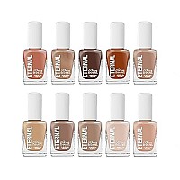 Eternal Nude Nail Polish Set For Women (Nude Mood) - 135Ml 10 Pc Brown Regular Nail Polish Set For Girls Long Lasting Vegan Nail Polish Set For Home Diy Manicure Pedicure Made In Usa