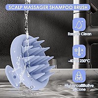 Soft Silicone Hair Scalp Massager Shampoo Brush, Upgraded Hair Scalp Scrubber For Dandruff Removal For Wet Dry Hair Scalp Brush Easily Reach The Root Of Thick Curly Hair Scalp Massager Hair Growth