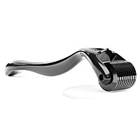 ROSELYNBOUTIQUE Beard Derma Roller for Hair Facial Skin Beard glossy Black cosmetic Beauty