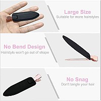 Ainiya Large No Bend Hair Clip,32 Inch No Crease Hair Clips Big Creaseless Hair Styling Accessories Alligator Clips For Makeup Application(Black)