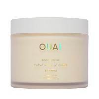 OUAI Body cream, St Barts - Hydrating Whipped Body cream with cupuau Butter, coconut Oil and Squalane - Softens Skin and Delivers Healthy-Looking glow - Sulfate-Free Skin care - 75 Oz