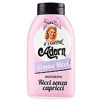 Adorn caring crema Ricci Anticrespo Ricci Senza capricci, 1 da 200 ml, Anti-Frizz curl cream, curls without Tantrums 200 ml, 67 Fl Oz made in Italy