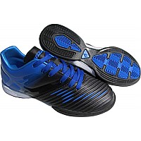 Vizari Liga Indoor Youth Soccer Cleats for Boys & Girls - Blue/Black, Size 5.5 | Strong and Durable Synthetic Kids Football Shoes with Anti-Stretch Lining | Ideal for Indoor Soccer and Futsal