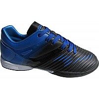 Vizari Liga Indoor Youth Soccer Cleats for Boys & Girls - Blue/Black, Size 5.5 | Strong and Durable Synthetic Kids Football Shoes with Anti-Stretch Lining | Ideal for Indoor Soccer and Futsal