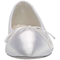 Touch Ups Women's Ballet Dyeable Flat,White,5 M