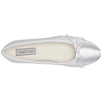 Touch Ups Women's Ballet Dyeable Flat,White,5 M