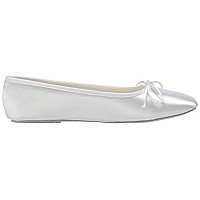 Touch Ups Women's Ballet Dyeable Flat,White,5 M