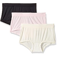 Hanes Women's 3 Pack Constant Comfort Microfiber Boyshort, Assorted, 5