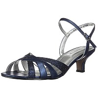 Touch Ups Women's Jane Heeled Sandal, Navy Glitter, 9