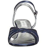 Touch Ups Women's Jane Heeled Sandal, Navy Glitter, 9