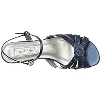 Touch Ups Women's Jane Heeled Sandal, Navy Glitter, 9