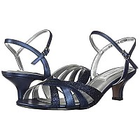 Touch Ups Women's Jane Heeled Sandal, Navy Glitter, 9